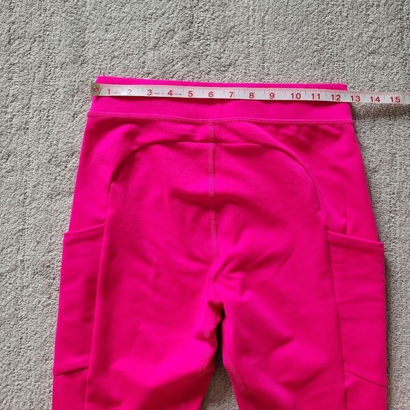 Alo 7/8 High-Waist Checkpoint Legging Size Small in Neon Pink - Picture 6 of 8
